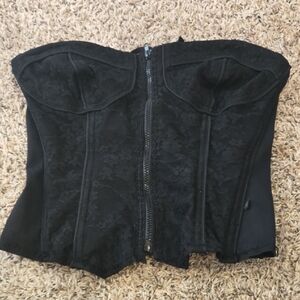 Vintage Tripp NYC Black Bustier Top Corset Vintage rare